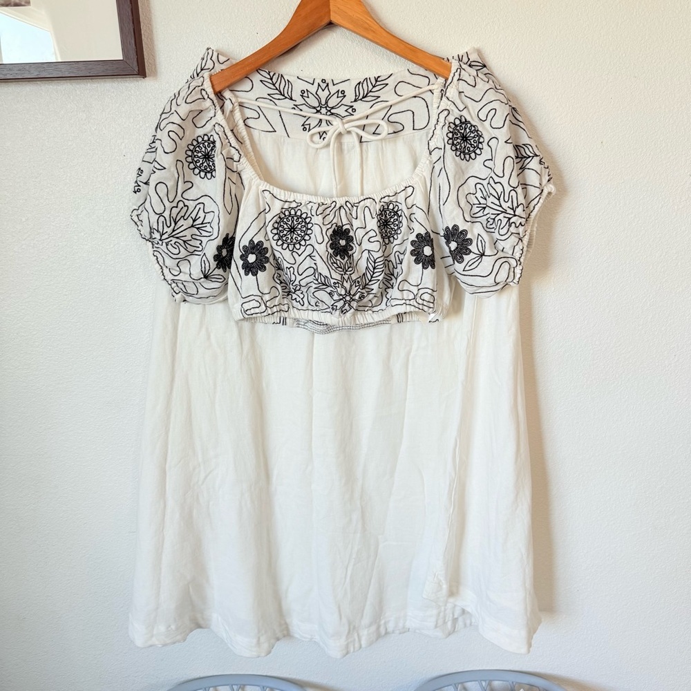 FREE PEOPLE LOTUS 2 PEICE SET - WHITE/BLACK COMBO SIZE SMALL - Picture 11 of 13